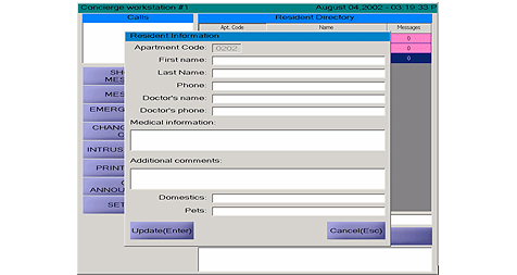 Concierge Interface